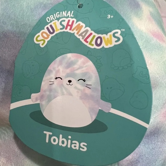 NWT Tobias the tie dye seal 20 inch Kellytoy squishmallow - Picture 5 of 6